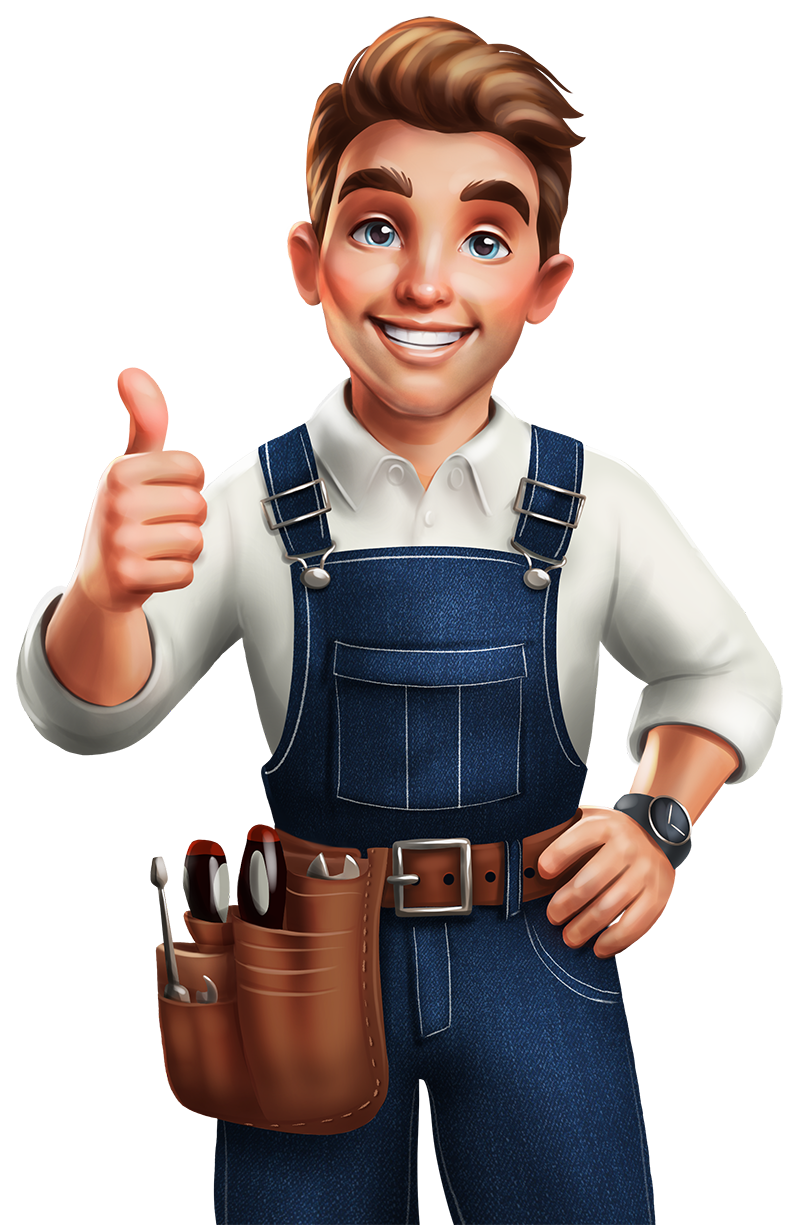 AskAarti.ai mascot — friendly appliance repair expert